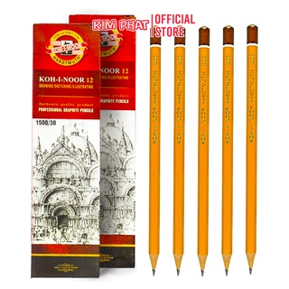 Bút Chì Tiệp Phác Thảo Chuyên Nghiệp KOH-I-NOOR 2B Chính Hãng Có Tem Chống Hàng Giả