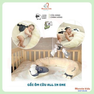 Gối Cho Bé  GOOD NIGHT BABY  Gối Cừu All In One, Chất Liệu 100% Cotton, Sản Xuất Tại Hàn Quốc