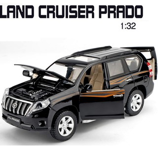 Xe mô hình ô tô Toyota Land cruiser PRADO bằng sắt tỉ lệ 1:32 có đèn và âm thanh