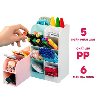 Kệ hộp đựng cắm bút/ mỹ phẩm/ Cọ trang điểm 4 tầng ABT98476
