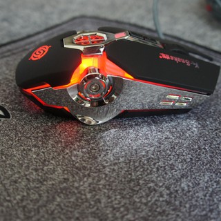 Chuột Gaming Q7 kiểu dáng siêu độc lạ, chế độ Led RGB tự động đổi nhiều màu