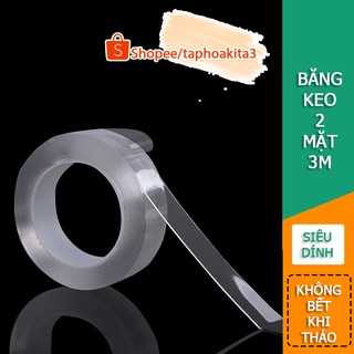 Băng Keo Dẻo Nano 2 Mặt Siêu Kết Dính Trong Suốt #C674