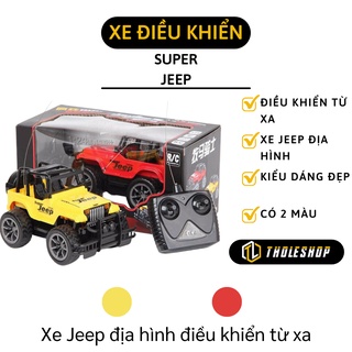 Ô tô điều khiển - Xe Jeep địa hình điều khiển từ xa dùng pin hoặc sạc điện động cơ mạnh mẽ 2601