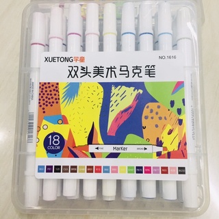 Bút Dạ 1616-18 Màu XUETONG Có 2 Đầu -Hàng Đẹp Chất Lượng Tốt .(01 Hộp)