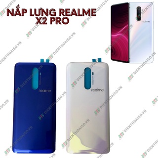 Nắp lưng máy Realme X2 pro màu xanh