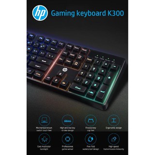 BÀN PHÍM HP K 300 ĐEN USB,HÀNG CHÍNH HÃNG , CÓ TEM CHỐNG HÀNG GIẢ