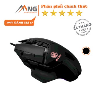 Chuột Gaming E-Dra EM6502 Chơi PUBG , LMHT, CS:GO Đèn Led RGB DPI 12400 Có Dây