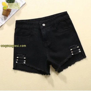 Quần kaki nữ nạm tag đinh màu đen size S,M,L MT834 hàn quốc chuẩn store freeship 50k
