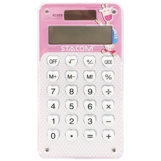 Máy Tính Học Sinh 8 Số Stacom EC203 - Màu Hồng