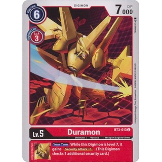 Thẻ bài Digimon - TCG - Duramon / BT3-013'