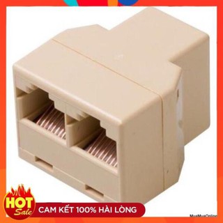[Chính Hãng] Đầu nối dây mạng 1 ra 2 RJ45-bộ chia dây mạng lan từ 1 ra 2 rj45