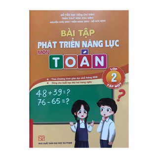 Sách - Bài tập phát triển năng lực môn toán lớp 2 tập 1 ( đại học sư phạm cánh diều , Đỗ tiến đạt ,màu cam)