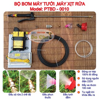 Máy rửa xe mini cầm tay gia đình áp lực cao