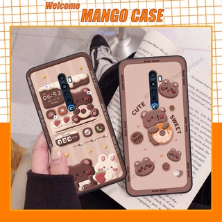 Ốp lưng Oppo Reno 2f / Reno2 F hình gấu, thỏ, đồng hồ cute dễ thương