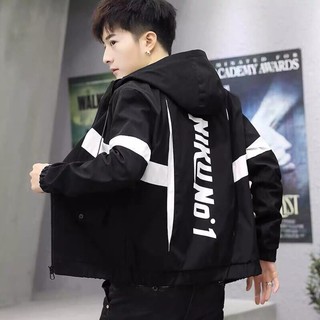 Áo Khoác Dù Nam 2 lớp màu đen Muradfashion, Áo Khoác Nam mẫu mới hot trend 2021 NT7913