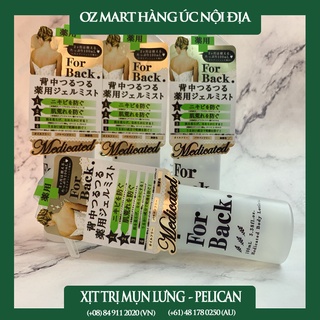 Xịt giảm mụn lưng Pelican For Back Medicated Mist Oz Mart Hàng Úc Nội Địa 100ml