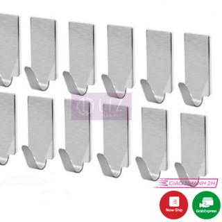 Móc dán Inox treo dụng cụ dán tường siêu dính [kèm keo dán]