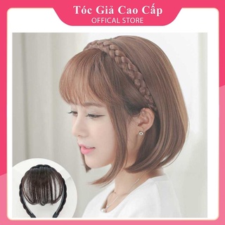 Tóc mái giả kèm băng đô tết tóc, PH999