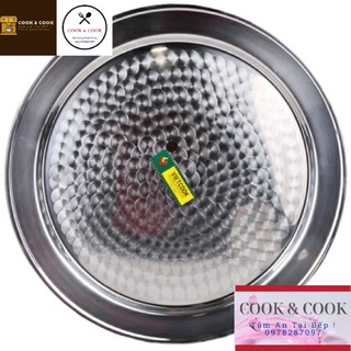 [Chính Hãng] Mâm cơm inox 304 VIETCOOK đủ size 30, 32, 36, 40, 44, 48, 52, 56 cm cao cấp, mâm cơm, mâm lễ inox 304