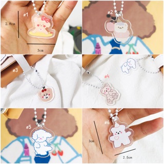 Móc khoá mini gấu nâu