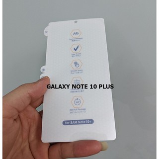 MIẾNG ppf SAMSUNG NHÁM CHỐNG VÂN TAY TỰ HỒI PHỤC MẶT TRƯỚC S8/9 S8+/S9+ S10/S10+  NOTE 8/ 9 NOTE 10 NOTE 10+ S20/S20+