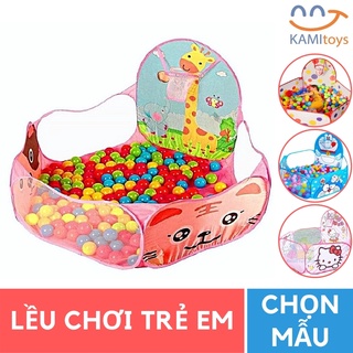 Nhà bóng cho bé gấp gọn tự bung loại quây banh có cột chơi bóng rổ (Không kèm bóng) KM50079