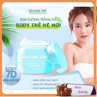 Kem BODY ⚜️FREESHIP⚜️ Kem dưỡng trắng body Behome Spa dưỡng trắng da body không lộ vân kem không bếch dính