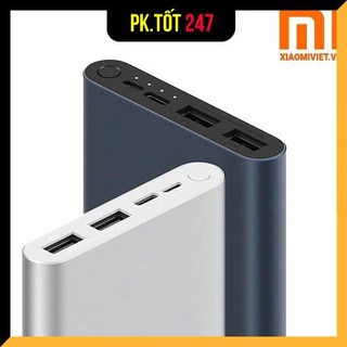 Sạc Dự Phòng, Sạc Dự Phòng XiaoMi Mi Gen 3 10.000Mah Hai Cổng Ra Cổng vào TypeC, Micro-Usb Hỗ Trợ Sạc Nhanh.[BH 6 Tháng]
