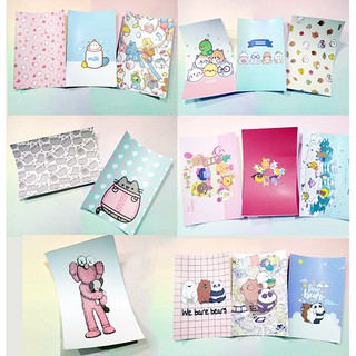 Decal dán máy tính molang pusheen ba anh em gấu gấu brown tonton kaws khủng long DCMT4 12x18