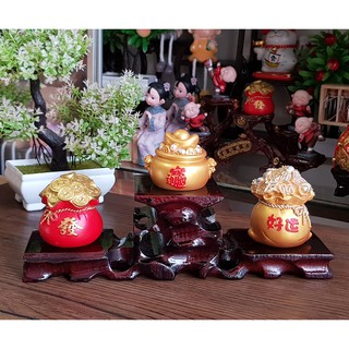 Bộ 03 mẫu chum vàng kèm kệ Tam cấp mẫu vuông