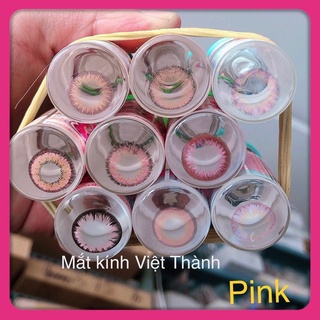 Lens đỏ cosplay siêu hot hsd 6 tháng lens red pink len hồng