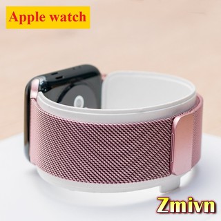 Dây thép lưới không gỉ Apple watch - Hồng