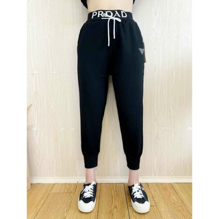 quần baggy DA CÁ  nữ vải dáng bom cạp chun chữ có dây buộc lưng cao
