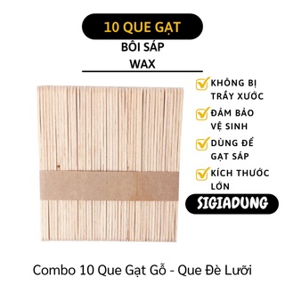 [SGD] Combo 10 Que Đè Lưỡi - 10 Que gạt gỗ dùng để gạt sáp wax lông