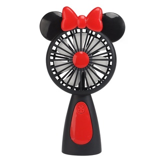 Quạt mini cầm tay tai chuột Mickey cực yêu, có đèn LED, sản phẩm không thể thiếu trong mùa hè