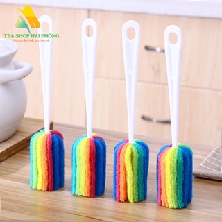 [GIÁ SỈ] Cây cọ rửa ly cốc, bình sữa 7 màu tạo bọt tiện lợi