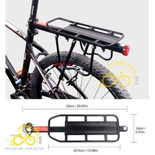 Baga xe đạp kẹp ống yên xếp vặn ốc - Có kèm cờ lê, lục giác