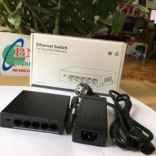 Swich POE 5 Cổng Dahua chia cổng 3005 -4ET-36 ( Dành cho Camera IP)