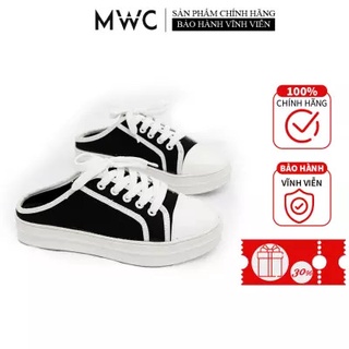 Giày Sục Thể Thao Nữ MWC Đế Cao Chất Canvas Năng Động Cá Tính NUTT- 0583