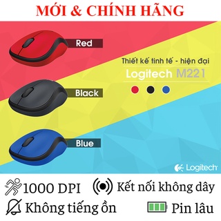 Chuột Logitech M221 Không dây Wireless Silent giảm tiếng ồn
