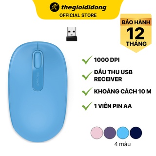 Chuột Không Dây Microsoft 1850 1000 DPI - Hàng chính hãng - BH 12 tháng