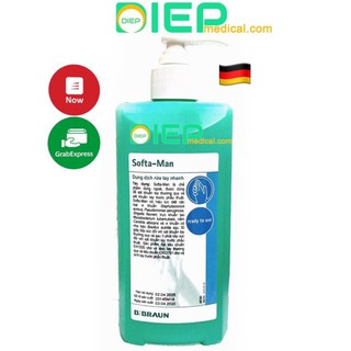 ✅ DUNG DỊCH RỬA TAY NHANH SOFTA MAN - Nước rửa tay khô SOFTA-MAN không cần nước (SOFTAMAN - BBRAUN)