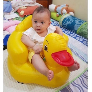 Ghế hơi tập ngồi vịt vàng