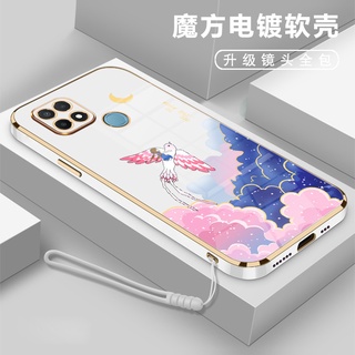 Ốp Điện Thoại Họa Tiết Cô Gái Dễ Thương Cho Oppo A53 2020 Oppo A3S Oppo A12E Oppo A15 Oppo A15S Oppo RENO 4F Oppo RENO 5F