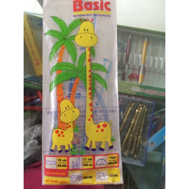 Bộ thước eke 4 sản phẩm HH (1 BỘ)