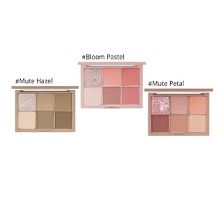 Bảng phấn má hồng 6 ô CLIO PRO Blusher Palette đa năng vớivphấn má màu lì, bắt sáng, ánh nhũ CHÍNH HÃNG