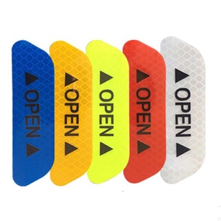 Set 04 Miếng Dán Dạ Quang Cảnh Báo Mở Cửa Xe Hơi Trong Môi Trường Đêm Tối, Thiếu Ánh Sáng OPEN [Hàng Loại Tốt]