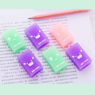 HCM - Combo 2 cục gôm bút chì Emoji cảm xúc kiểu Hàn kute