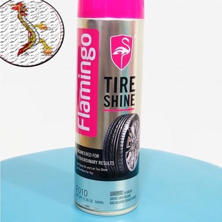 [Giá hủy diệt] Chai xịt Phục Hồi Nhựa Đen 450ml Flamingo  Xịt Dưỡng Bóng Vỏ Lốp/lốp xe an toàn cho người sử dụng