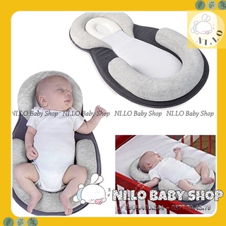 Đệm Ngủ Đúng Tư Thế Chống Trào Ngược Cho Bé, Chống Giật Mình Giúp Bé Ngủ Ngoan, Chống Méo Đầu Bẹp Đầu, Gối Ngủ Cho Bé